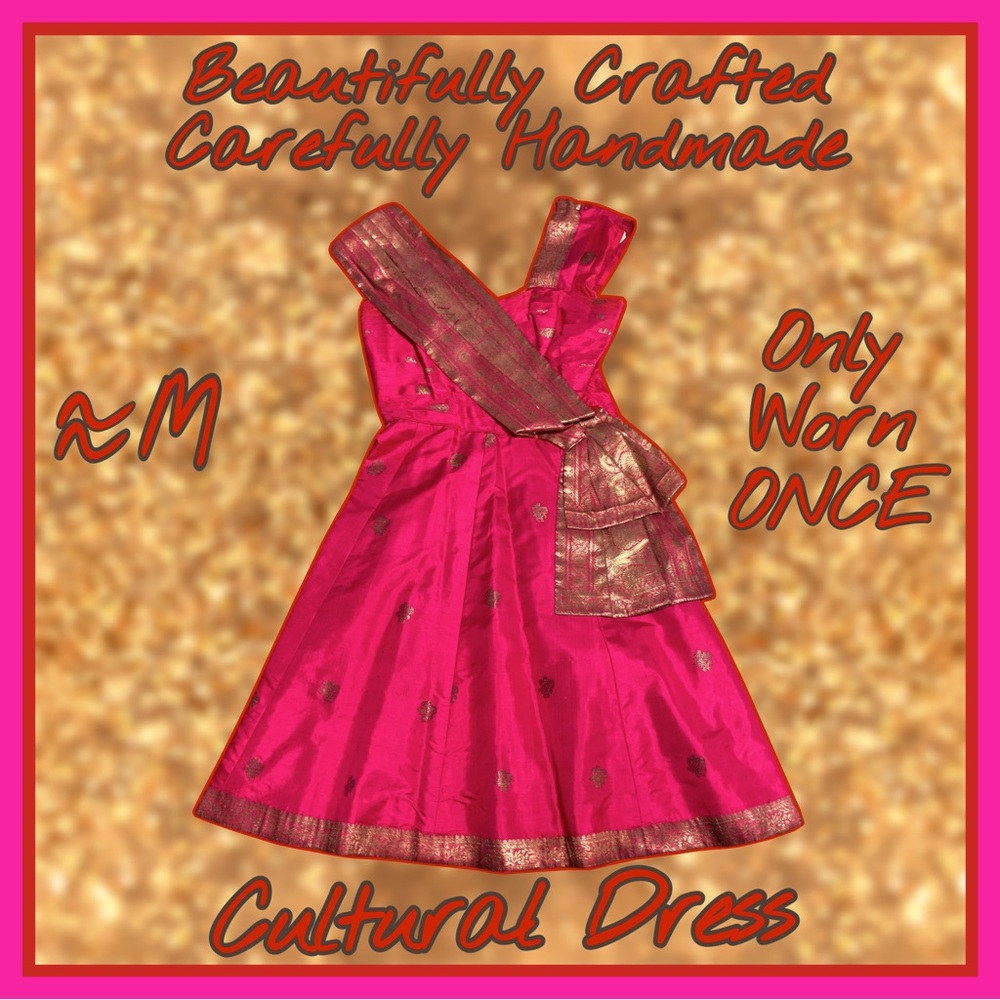 Handmade Cultural Dress size is roughly a medium